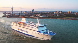 Bretagne underway at portsmouth